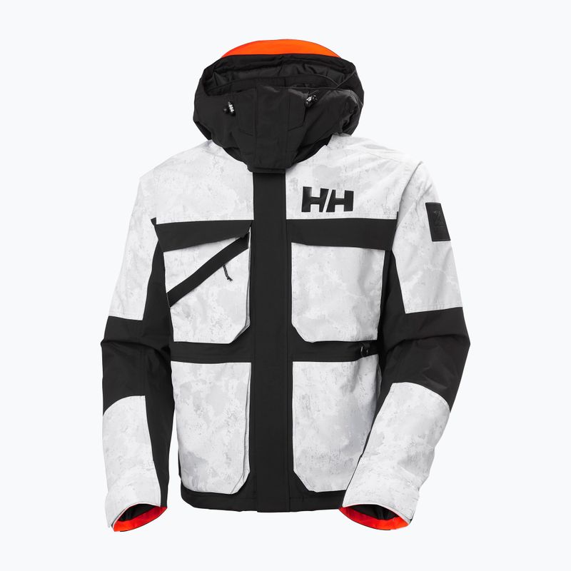 Kurtka narciarska męska Helly Hansen Ullr D Heritage Short grey fog snow camo aop 12