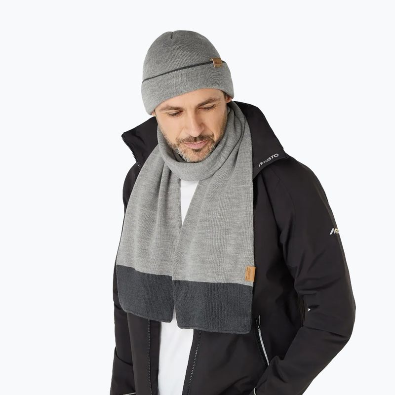 Zestaw czapka + szalik  Musto Tipped Beanie & Scarf Gift Set grey/ melange 4