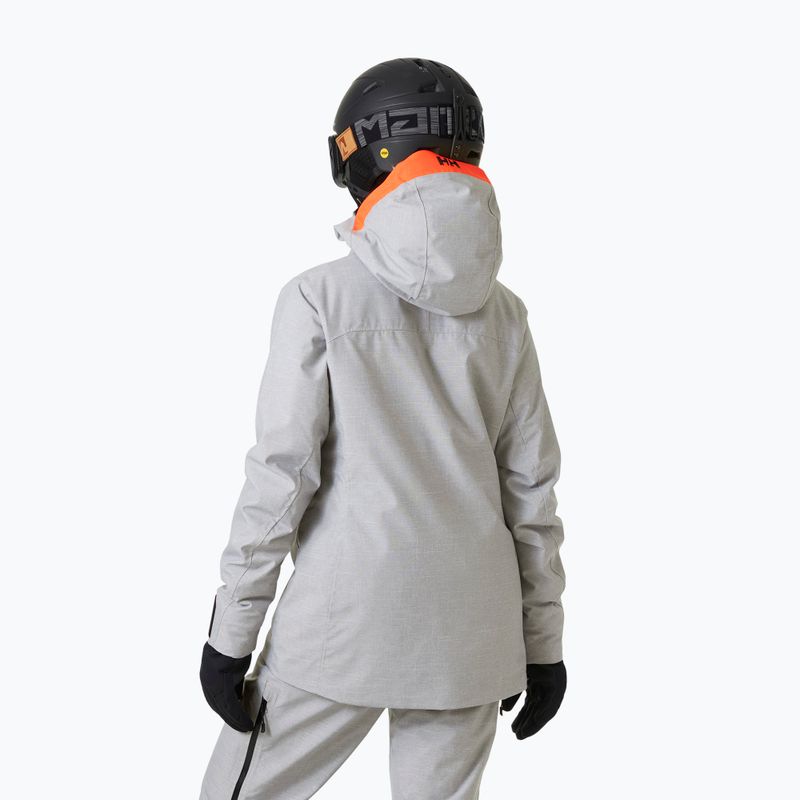 Kurtka narciarska damska Helly Hansen Powderqueen 3.0 grey/melange 2