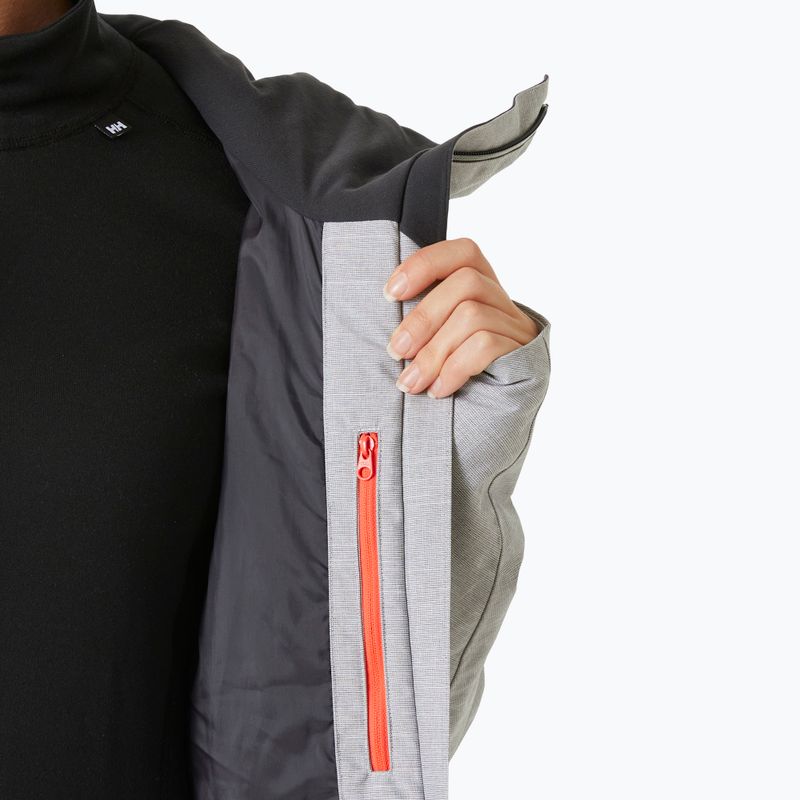 Kurtka narciarska damska Helly Hansen Powderqueen 3.0 grey/melange 7