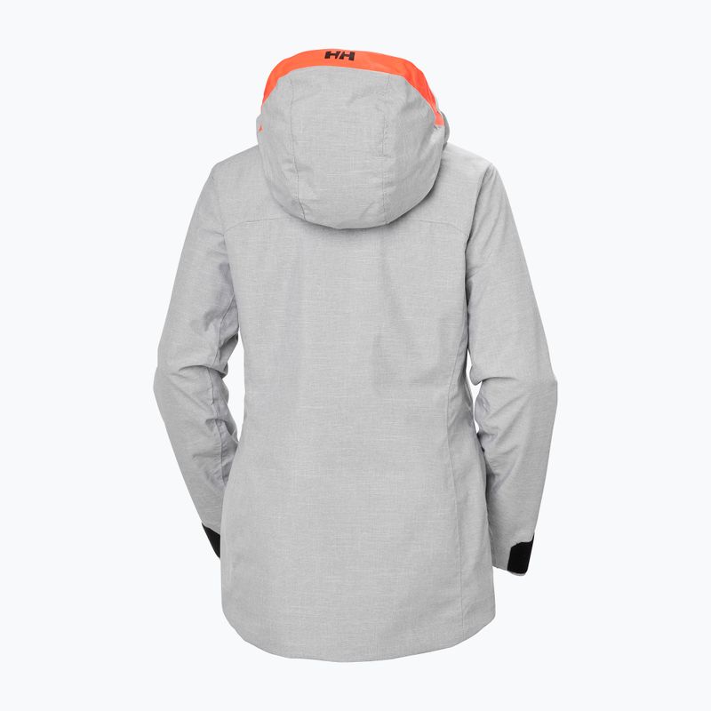Kurtka narciarska damska Helly Hansen Powderqueen 3.0 grey/melange 10