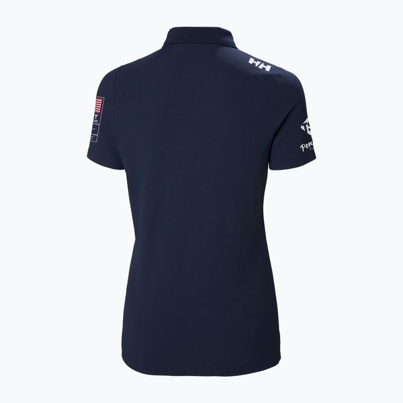 Koszulka polo damska Helly Hansen Crew Tech Polo navy 2