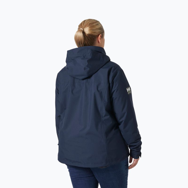 Kurtka żeglarska damska Helly Hansen Crew Hooded Midlayer Plus 2.0 navy 2