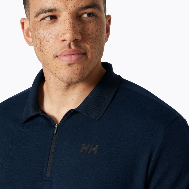 Koszulka polo męska Helly Hansen Hp 1/2 Zip Polo navy 3