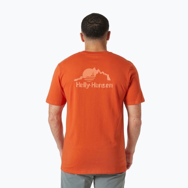 Koszulka męska Helly Hansen Nord Graphic patrol orange 2