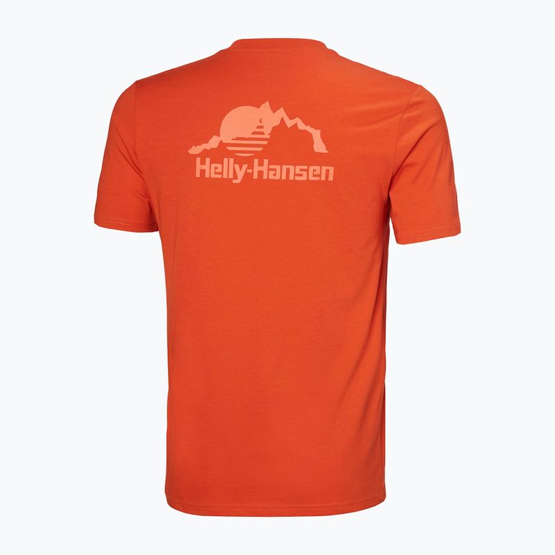 Koszulka męska Helly Hansen Nord Graphic patrol orange 5