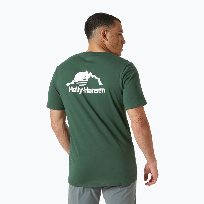 Koszulka męska Helly Hansen Nord Graphic jungle green 2