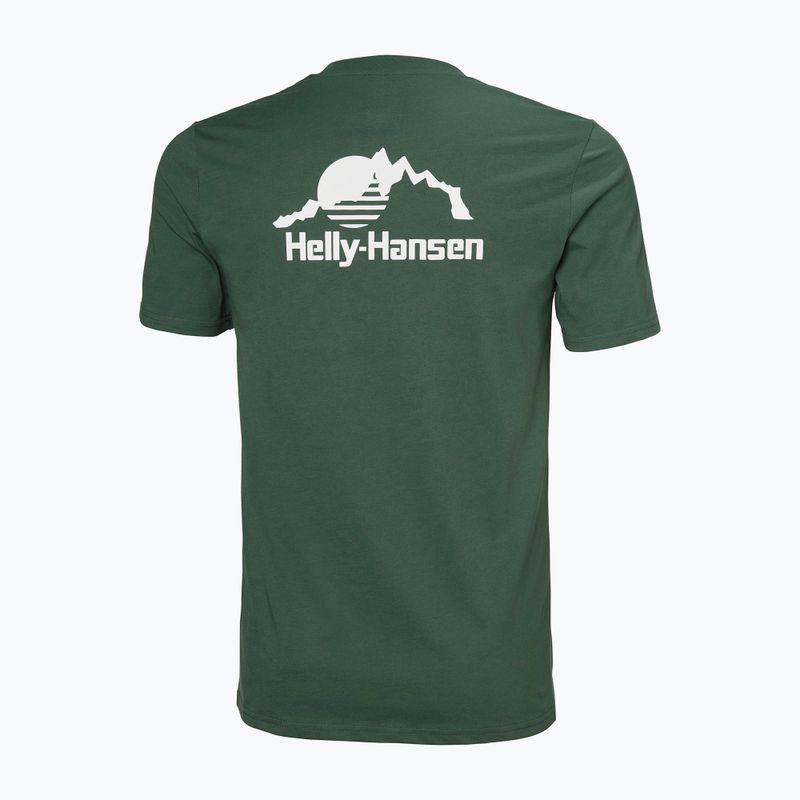 Koszulka męska Helly Hansen Nord Graphic jungle green 5