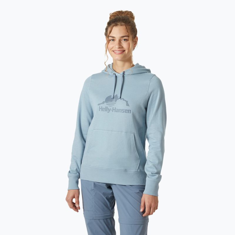 Bluza damska Helly Hansen Nord Graphic Pullover Hoodie windy blue