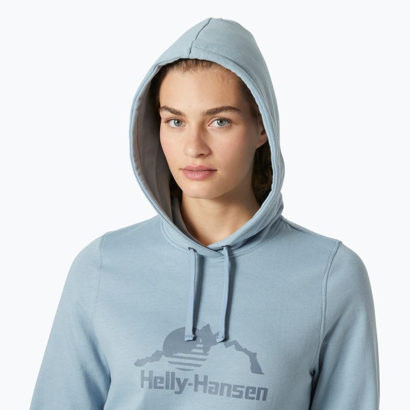 Bluza damska Helly Hansen Nord Graphic Pullover Hoodie windy blue 3