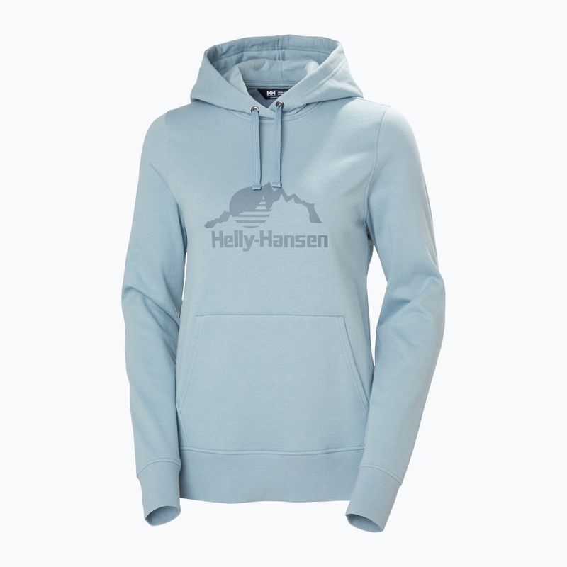 Bluza damska Helly Hansen Nord Graphic Pullover Hoodie windy blue 5