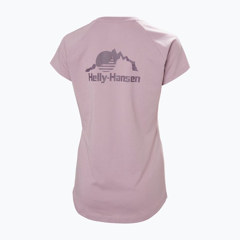 Koszulka damska Helly Hansen Nord Graphic Drop purple clay 5