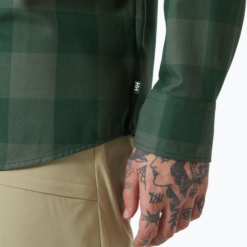 Koszula męska Helly Hansen Aker Flannel jungle green buffalo plaid 4