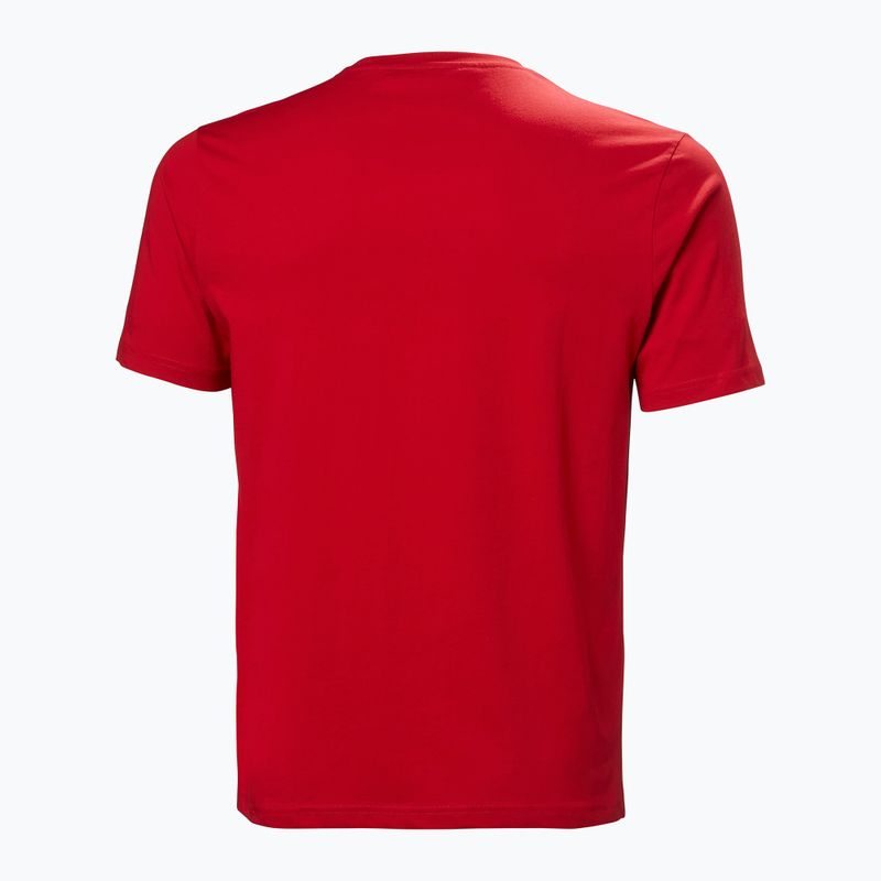 Koszulka męska Helly Hansen Logo 3.0 red 5