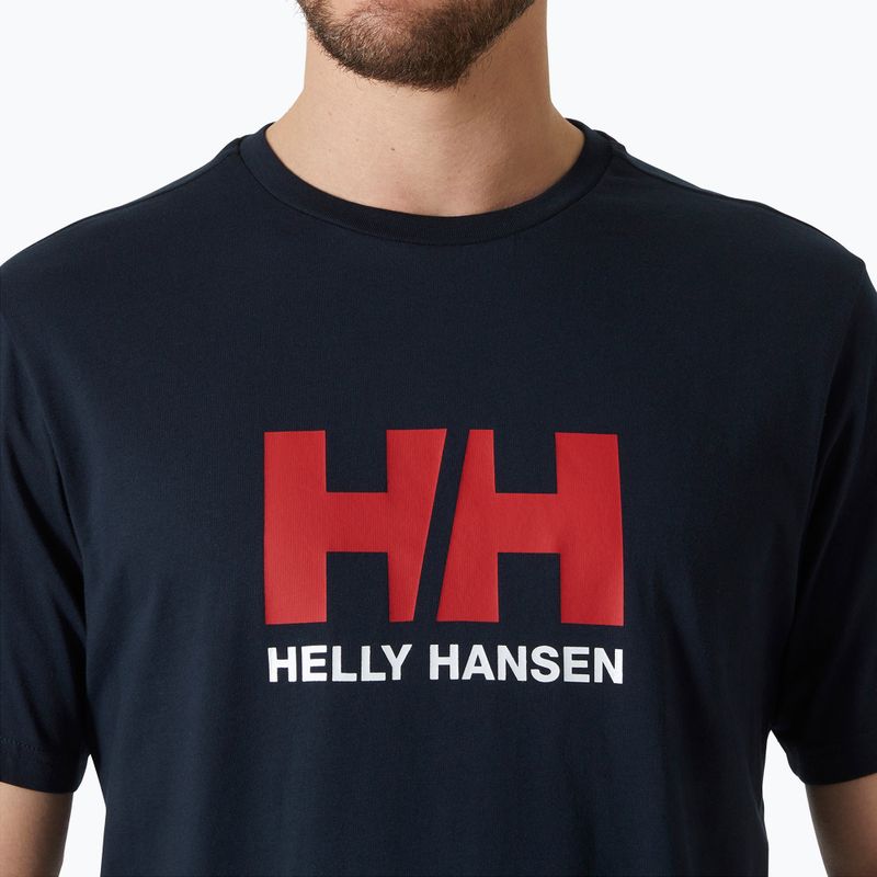 Koszulka męska Helly Hansen Logo 3.0 navy 3