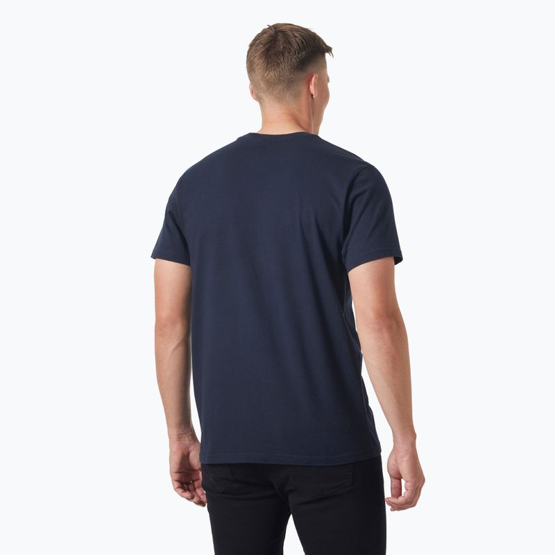 Koszulka męska Helly Hansen Box T 2.0 navy 2