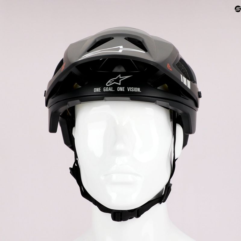 Kask rowerowy Alpinestars Vector Tech A1 black/light gray matt 9