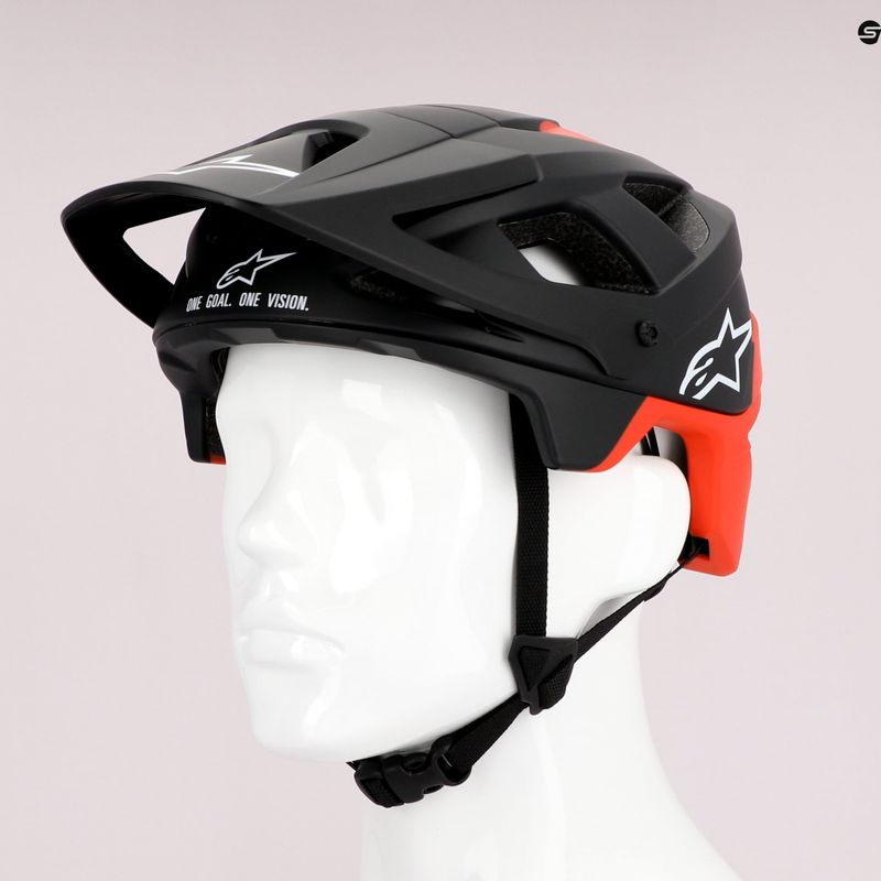 Kask rowerowy Alpinestars Vector Pro Atom black/red matt 9