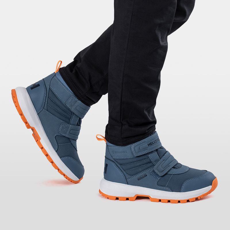 Śniegowce dziecięce Helly Hansen Jk Bowstring Boot HellyTech washed navy/papaya 6