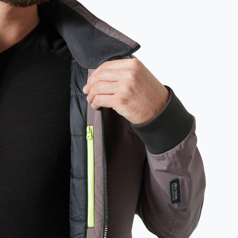 Kurtka żeglarska męska Helly Hansen HP Racing Lifaloft Bomber sparrow grey 5