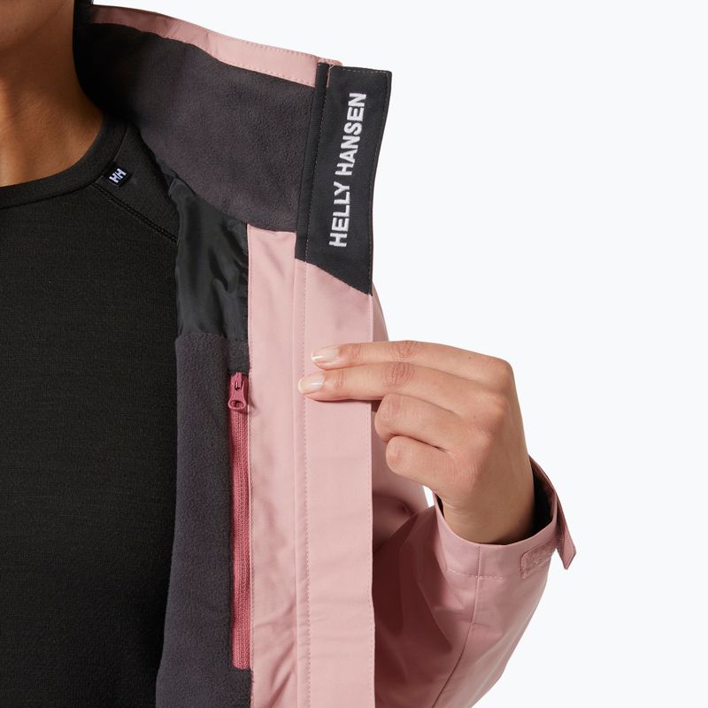 Kurtka żeglarska damska Helly Hansen Crew Hooded Midlayer 2.0 pink salt 6