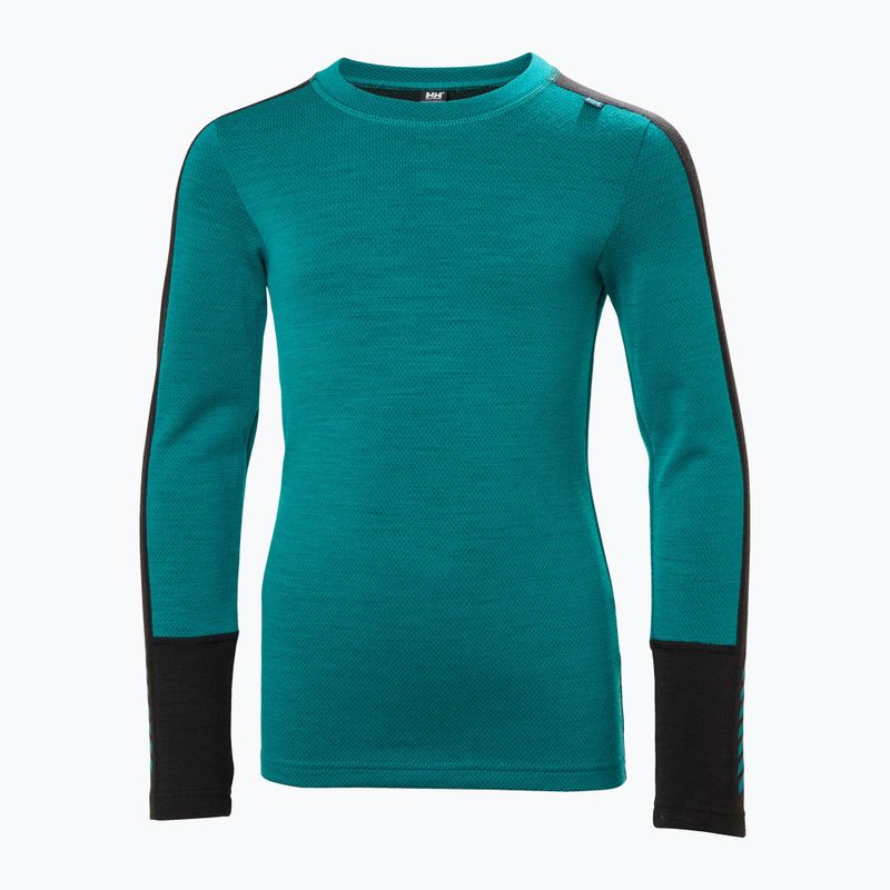 Komplet bielizny termoaktywnej dziecięcej Helly Hansen JR Lifa Merino Midweight signal green 6