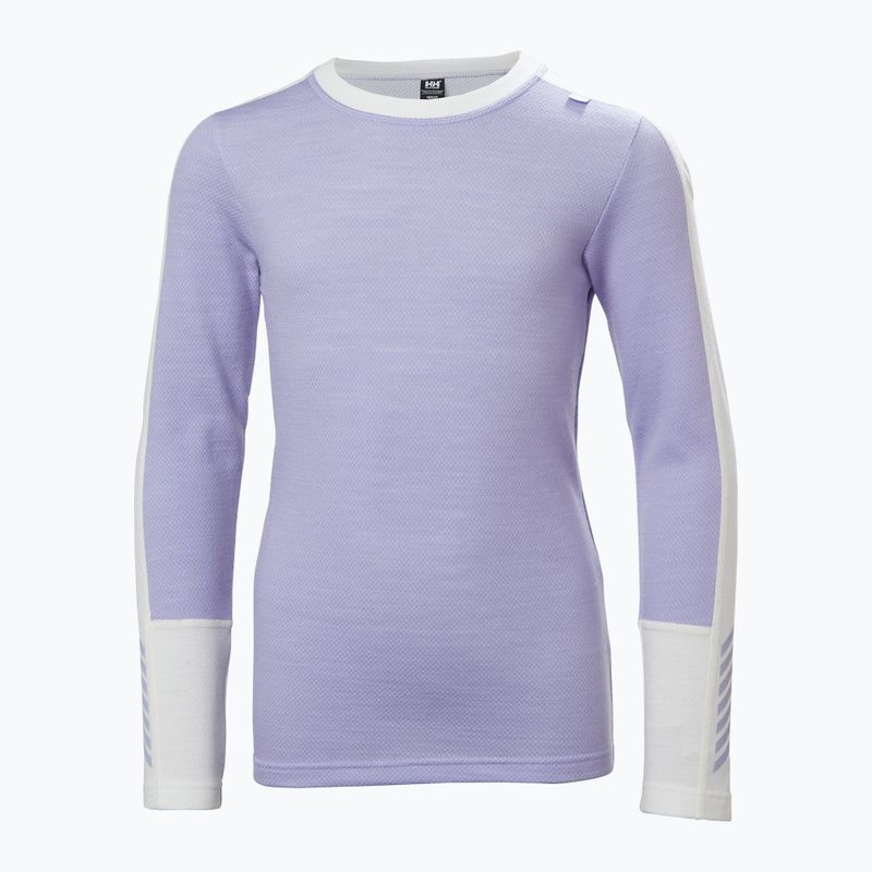 Komplet bielizny termoaktywnej dziecięcej Helly Hansen JR Lifa Merino Midweight bright lavender 6
