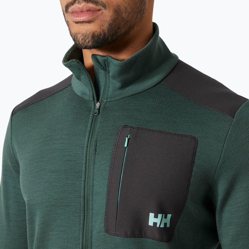 Bluza trekkingowa męska Helly Hansen Lifa Merino Midlayer jungle green 3