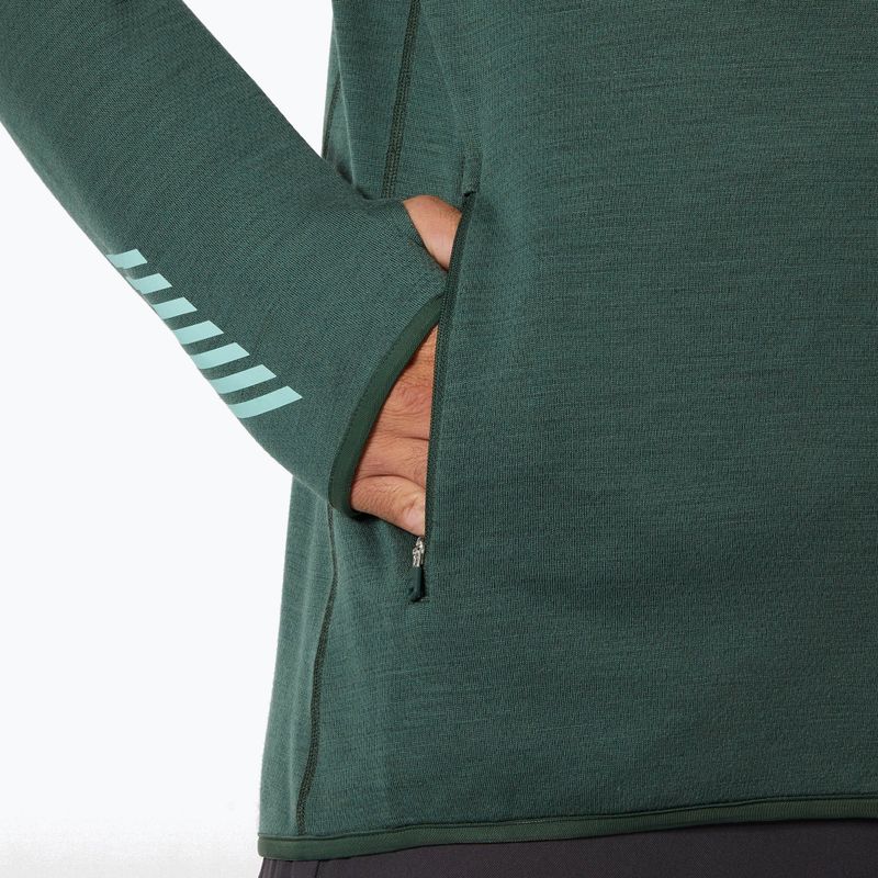 Bluza trekkingowa męska Helly Hansen Lifa Merino Midlayer jungle green 4