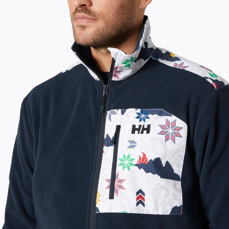 Bluza męska Helly Hansen Daybreaker Block navy cortina aop 3