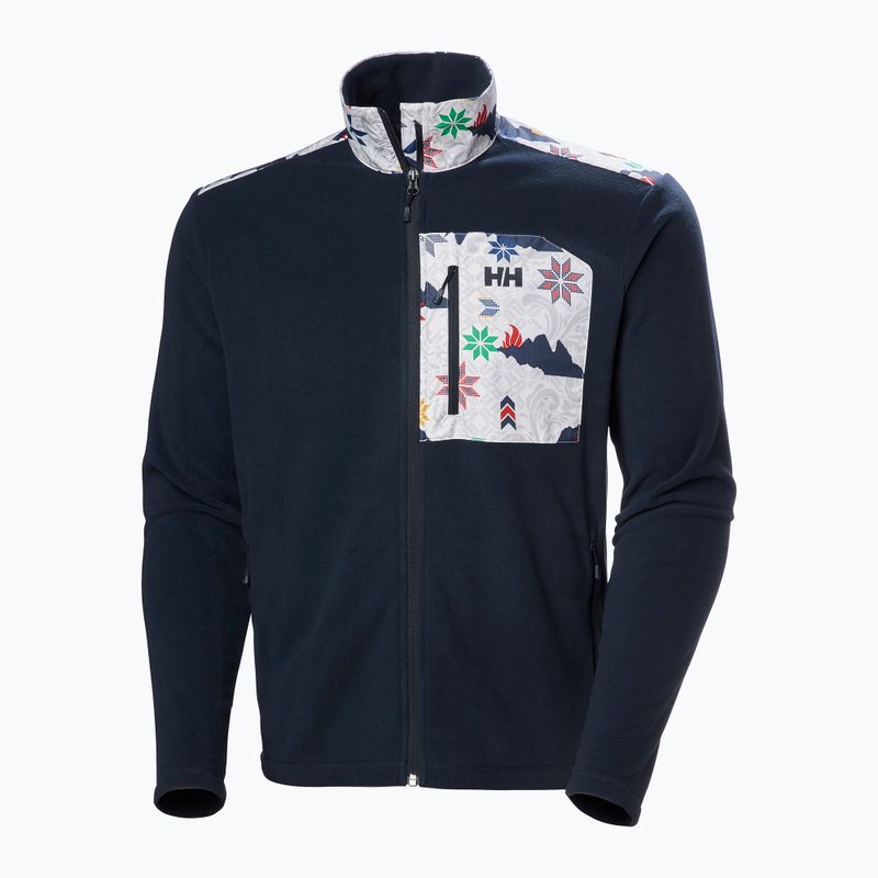Bluza męska Helly Hansen Daybreaker Block navy cortina aop 5