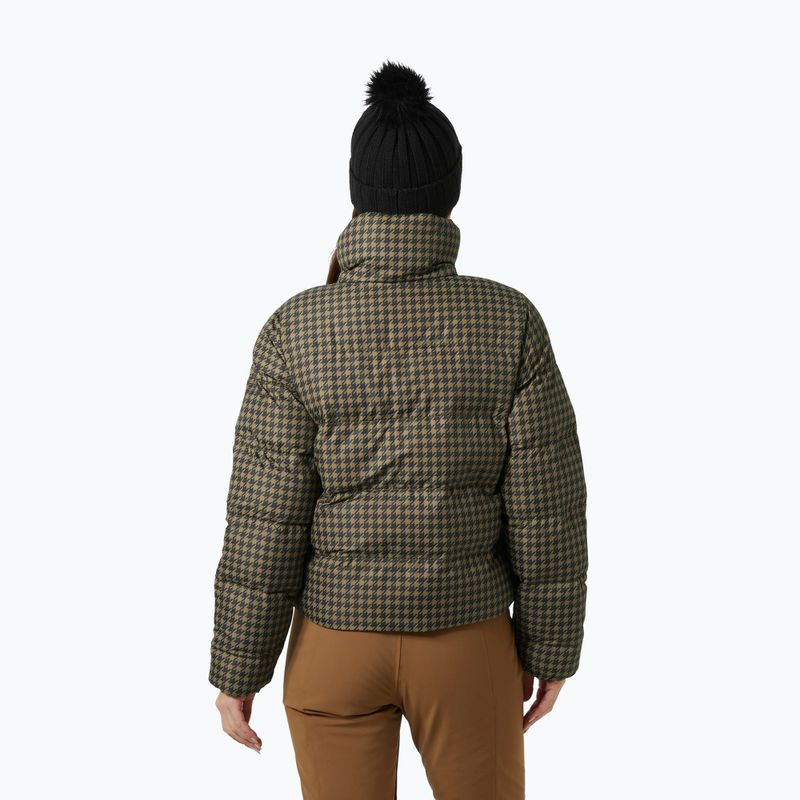 Kurtka puchowa damska Helly Hansen Jade Puffer sepia houndstooth aop 2