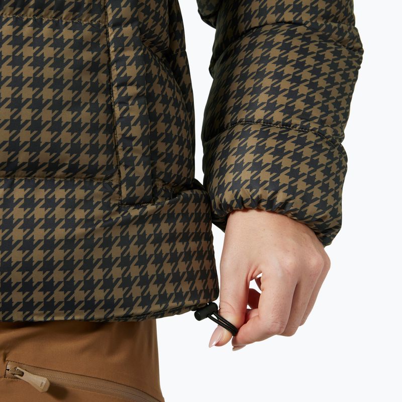Kurtka puchowa damska Helly Hansen Jade Puffer sepia houndstooth aop 5