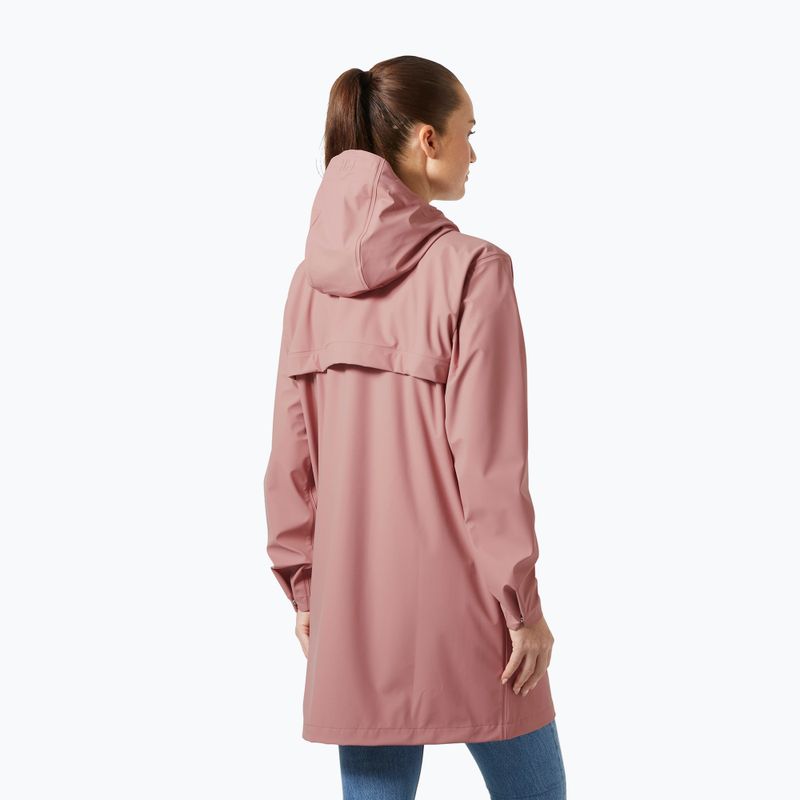 Płaszcz przeciwdeszczowy damski Helly Hansen Moss Rain Coat ash rose 2