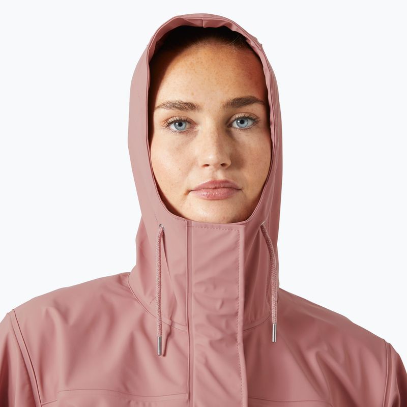 Płaszcz przeciwdeszczowy damski Helly Hansen Moss Rain Coat ash rose 3