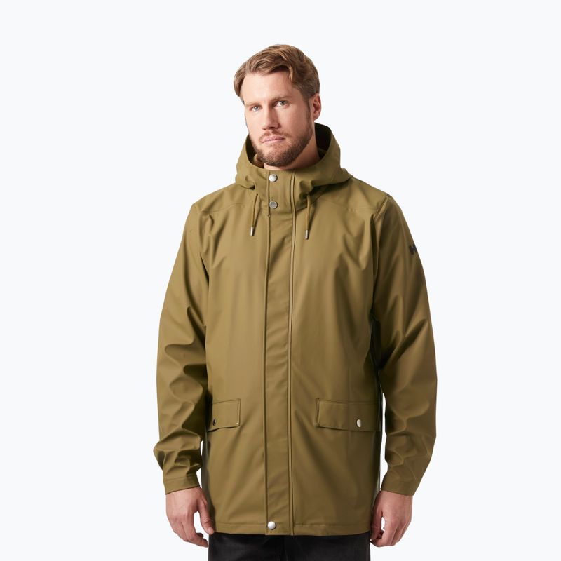 Kurtka przeciwdeszczowa męska Helly Hansen Moss Rain Coat sepia