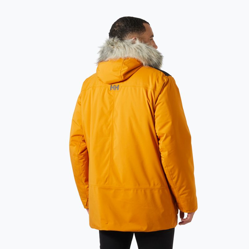 Kurtka zimowa męska Helly Hansen Reine Parka mustard 9
