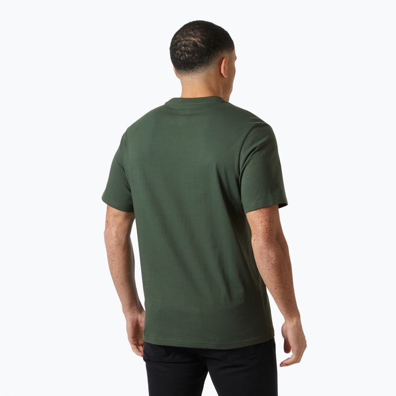 Koszulka męska Helly Hansen Box T 2.0 jungle green 2
