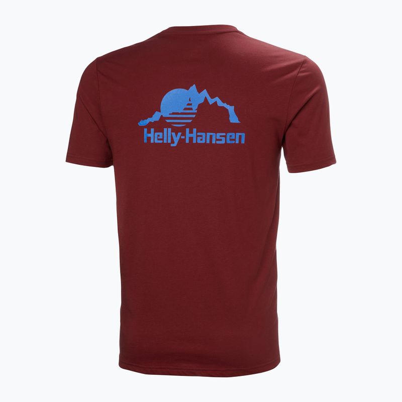 Koszulka męska Helly Hansen Nord Graphic mars red 5