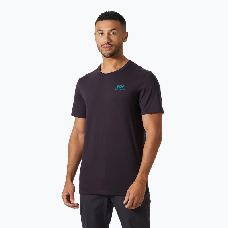 Koszulka męska Helly Hansen Nord Graphic black grape