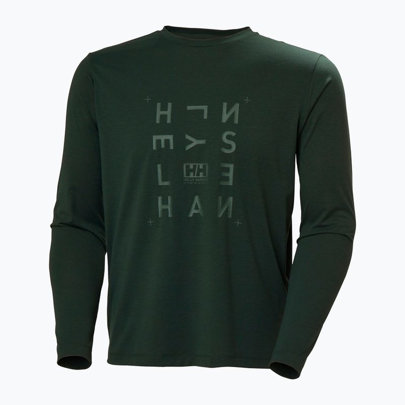 Longsleeve męski Helly Hansen Skog Graphic dark jungle 5