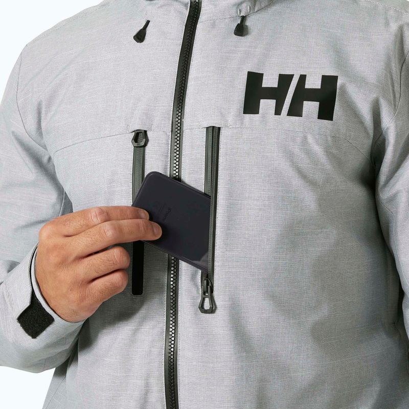 Kurtka narciarska męska Helly Hansen Garibaldi 2.0 grey/melange 4