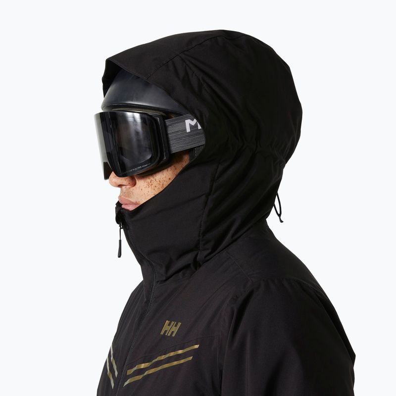 Kurtka narciarska męska Helly Hansen Alpine Insulated black/gold 3