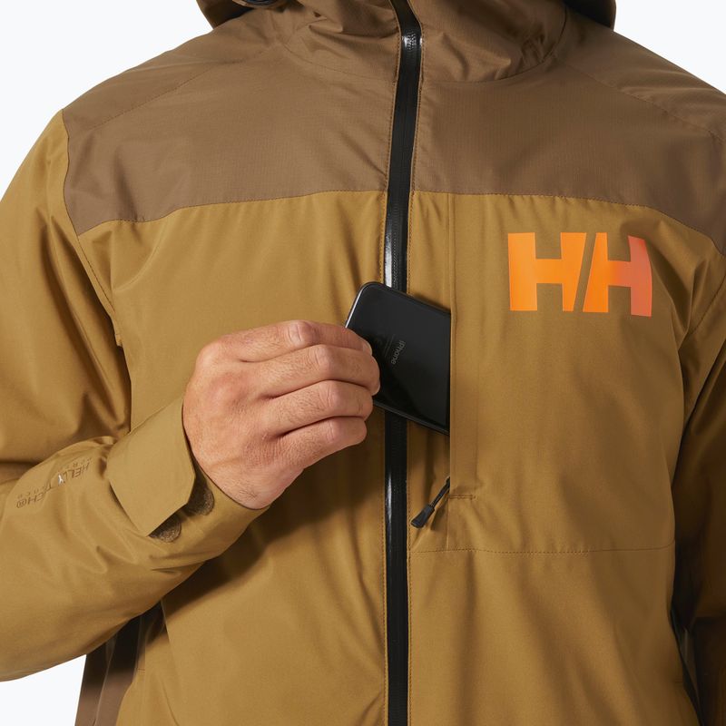 Kurtka narciarska męska Helly Hansen Powdreamer 2.0 sepia 4