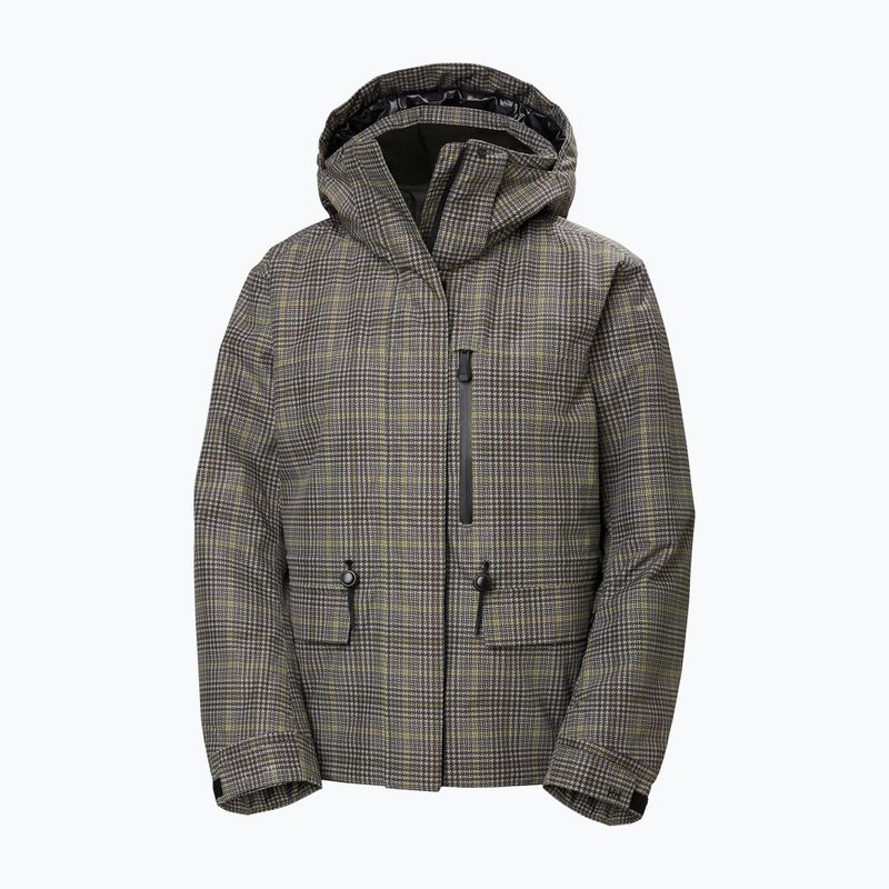Kurtka narciarska damska Helly Hansen Nora Insulated 2.0 pebble broxburn plaid aop 3