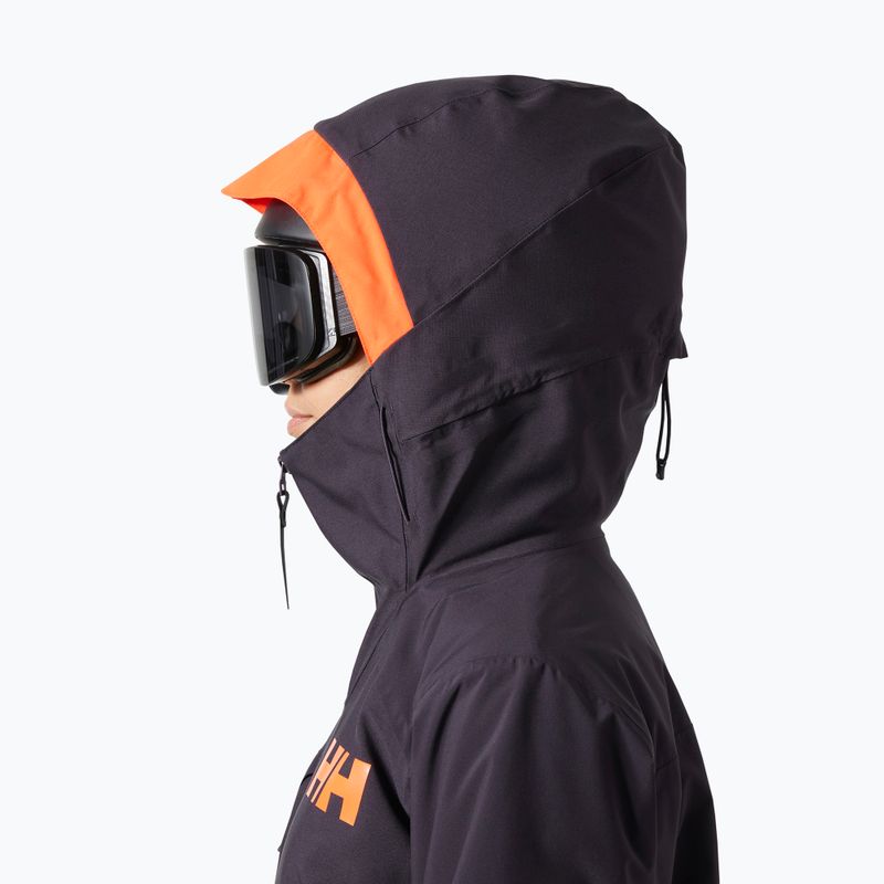 Kurtka narciarska damska Helly Hansen Whitewall Lifaloft 3.0 black grape 3