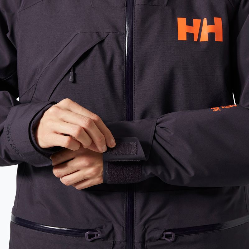 Kurtka narciarska damska Helly Hansen Whitewall Lifaloft 3.0 black grape 4