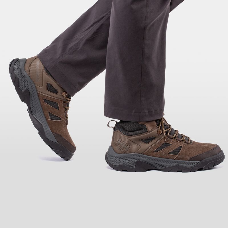 Buty trekkingowe męskie Helly Hansen Switchback Mid 3 HellyTech bushwacker/coffe bean 8