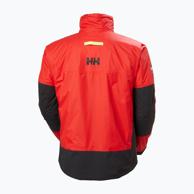Kurtka żeglarska Helly Hansen Aegir Midlayer alert red 9