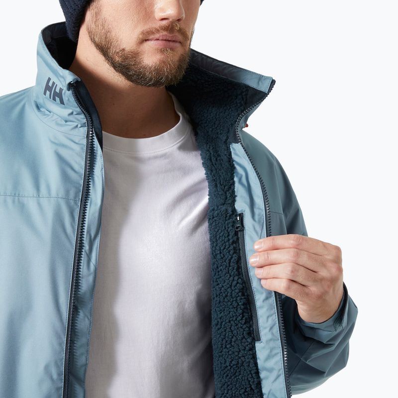 Kurtka żeglarska męska Helly Hansen Crew Hooded Pile washed navy 4